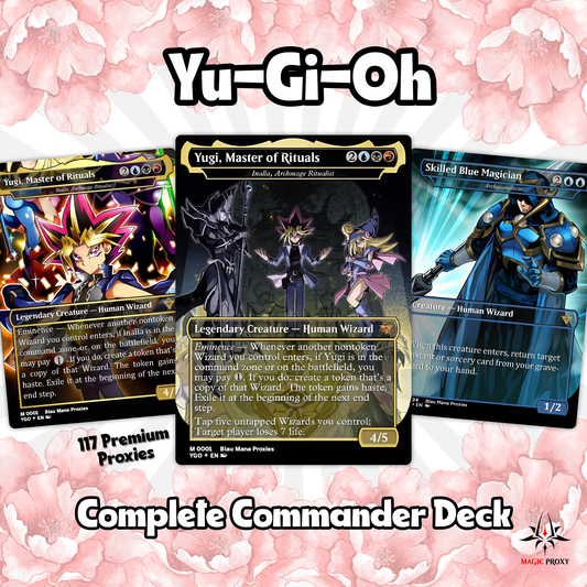 Yu-Gi-Oh MTG EDH Commander Proxy Deck - Dark Magic! - Wizards - 100 Cards, 8 Tokens - Magic - Gathering - Yugioh - Proxies - Orica