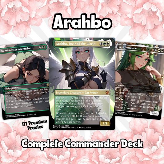 Arahbo, Roar of the World Anime Style Waifu Tribal Commander Deck Special Edition