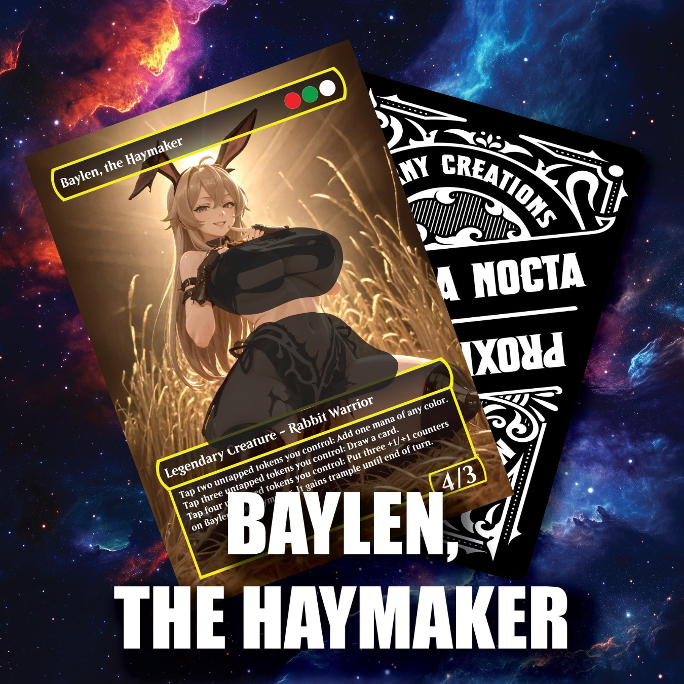 Sexy Custom EDH Deck – Baylen the Haymaker, Hare Apparent | RABBIT SWARM | + 21 Sizzling Rabbit Tokens!