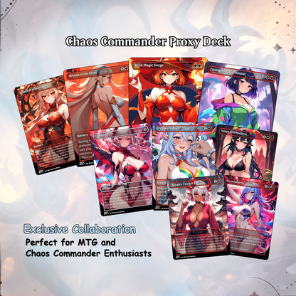 Chaos Commander Deck Zurzoth Custom MTG Cards Premium Proxy Cards Complete EDH Deck Premium Quality