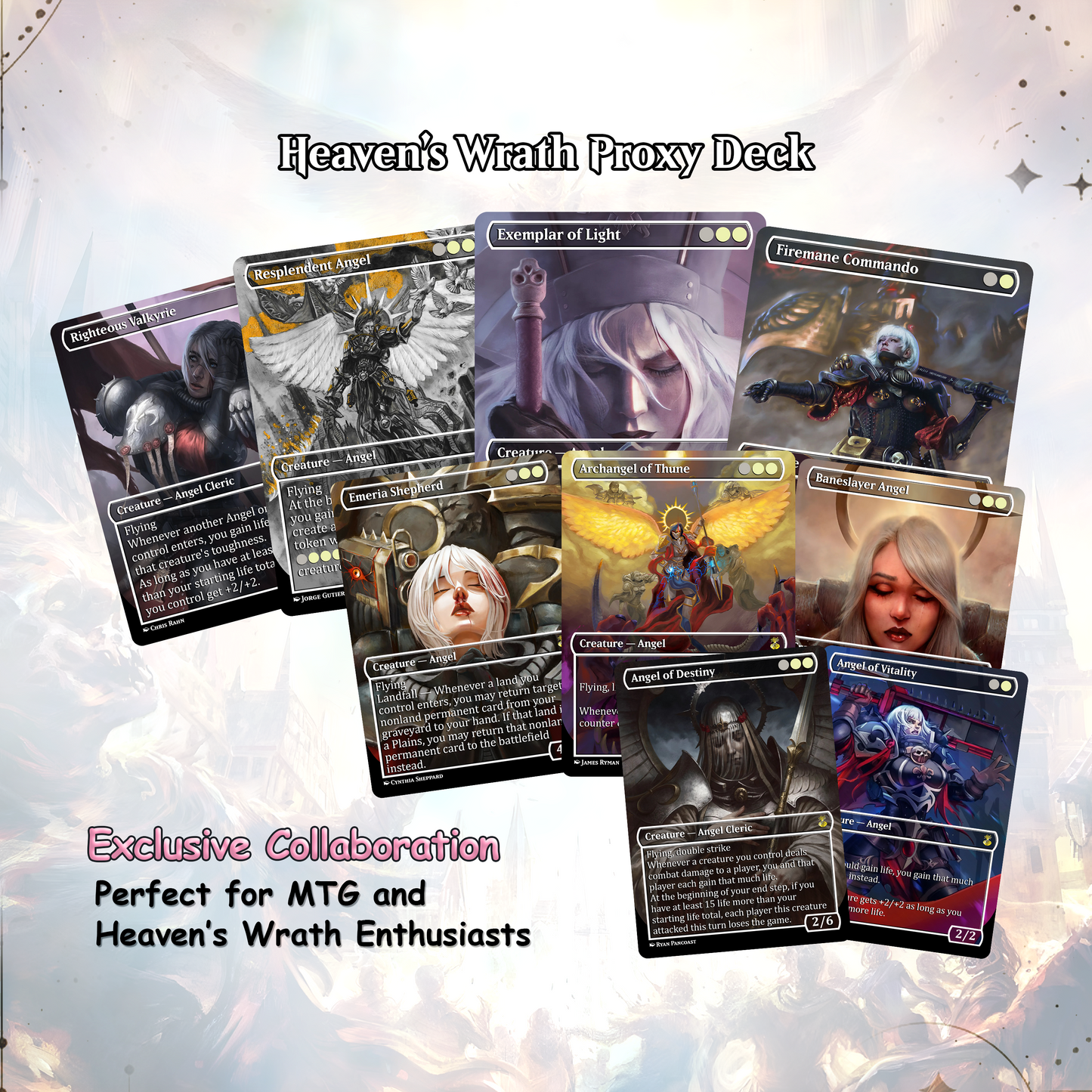 Heaven’s Wrath – Giada’s Space Nun Angel Crusade | Custom EDH Commander Deck