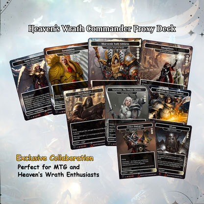 Heaven’s Wrath cEDH Deck - Heaven’s Wrath Magic Commander - Magic Proxy Deck with 160+ Unique Cards - Custom Cards MTG Proxy for Casual Play