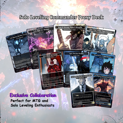 Solo Leveling Proxy EDH | Jinwoo Sung Commander | Anime-Inspired Custom MTG Cards