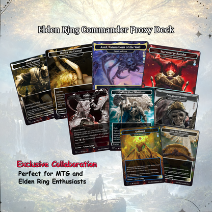 Elden Ring Commander Deck • Elden Ring  Mtg Proxy Deck • Mtg Commander Deck • Custom MTG card • Sidar Jabari of Zhalfir • Mtg Proxy Commander