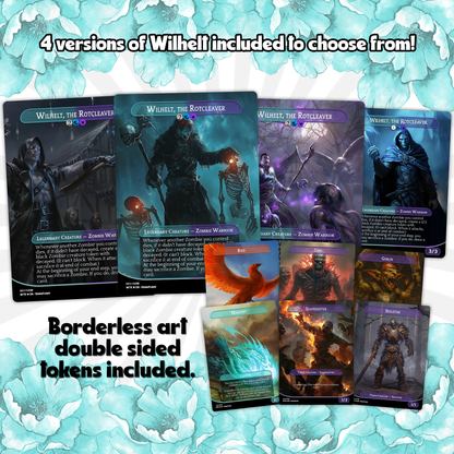 Wilhelt Zombie Tribal - 100 Proxy Cards - Commander EDH Deck - High Quality Altered Cards - Full ManaFlame Deck