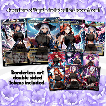 Curse Tribal Anime Waifu Ready to Play Proxy Commander Deck Custom Proxy EDH Curse Tribal English High Quality Cards