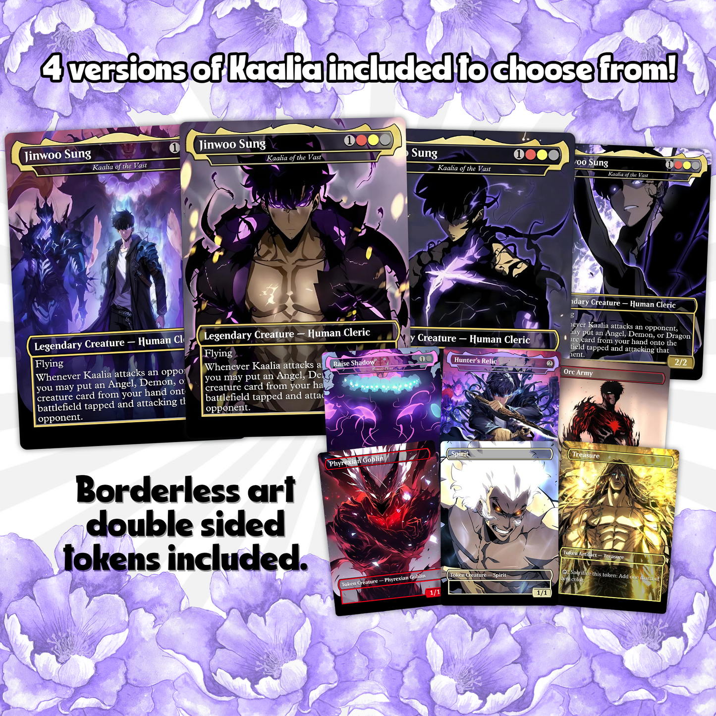 Solo Leveling Commander Deck • Solo Leveling Proxy Card • Custom Mtg Proxies • Mtg Proxy • Mtg Deck Box