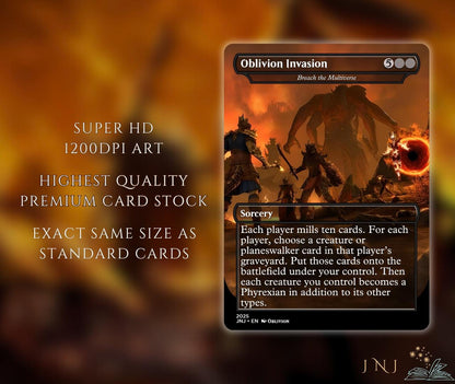 Oblivion Themed Commander Deck Proxies, Rakdos Madness, 100+ Unique Cards, Quality Custom Card Proxy Replicas for Commander EDH