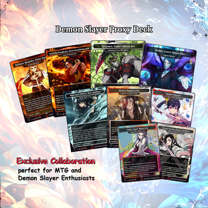 Demon Slayer Theme / Kimetsu no Yaiba Commander Deck / Premium Paper Proxy Deck / 100 cards + tokens / Combat Trigger Theme Bracket 4 EDH Magic Deck