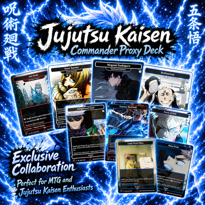 Jujutsu Kaisen EDH Commander Deck – Custom Anime-Inspired MTG Proxy Deck