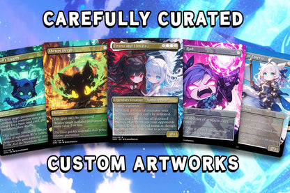 Chibi Anime MTG Deck EDH Tymna and Kodama Premium Quality Proxy 100+ Cards