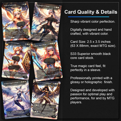 Giada Angel Anime Style Waifu Tribal Commander Deck Special Edition Custom Proxy Deck Art For EDH High Quality Cards 108 Cards