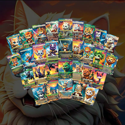 Cat Commander Tribal Deck, High Quality MTG Proxies for Commander EDH, Arahbo, Roar or the World Full 100 Card Deck with Custom Art + Bonus