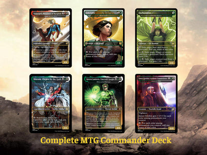 D.C Commander Deck • S.u.p.e.r.m.a.n • Forge a New Legacy in the M.T.G Multiverse! • Custom M.T.G Cards • P.r.e.m.i.u.m P.r.o.x.y Cards • Complete EDh Deck