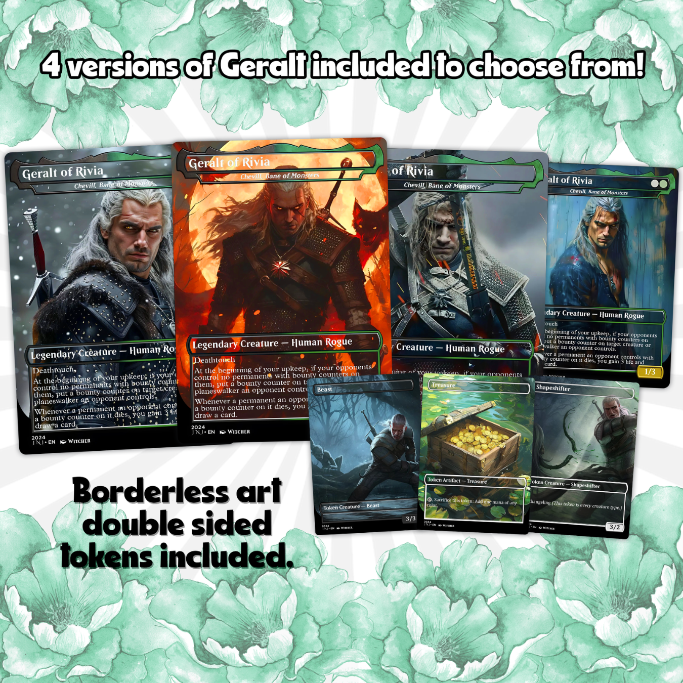 Witcher Themed Commander Deck, Golgari Control/Death Triggers, 110+ cards EDH Deck Premium Quality Proxy