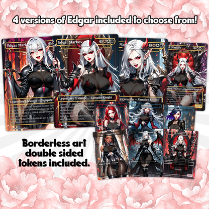 Vampire Tribal Anime Waifu Proxy Commander Deck Custom Proxy EDH High Quality Cards