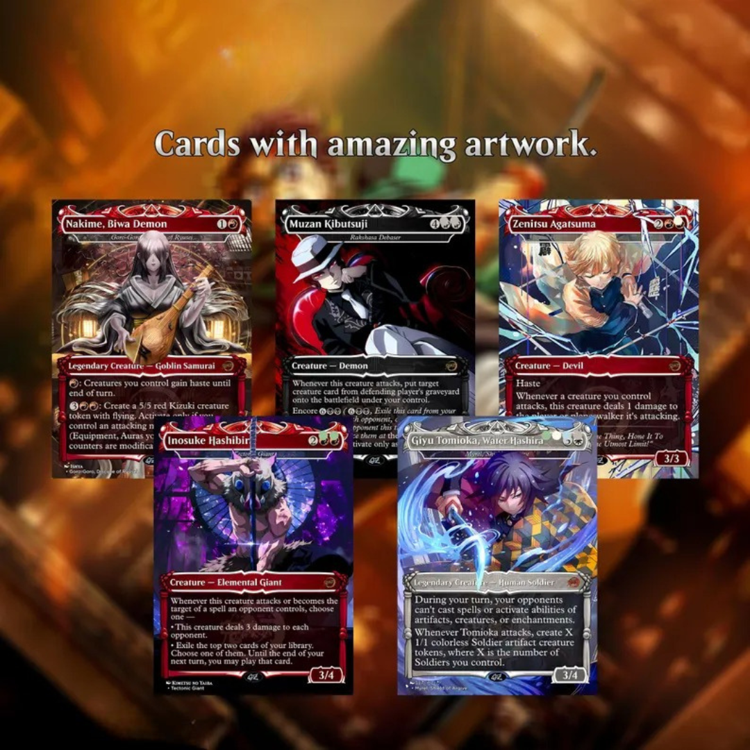 Demon Slayer Theme / Kimetsu no Yaiba Commander Deck / Premium Paper Proxy Deck / 100 cards + tokens / Combat Trigger Theme Bracket 4 EDH Magic Deck