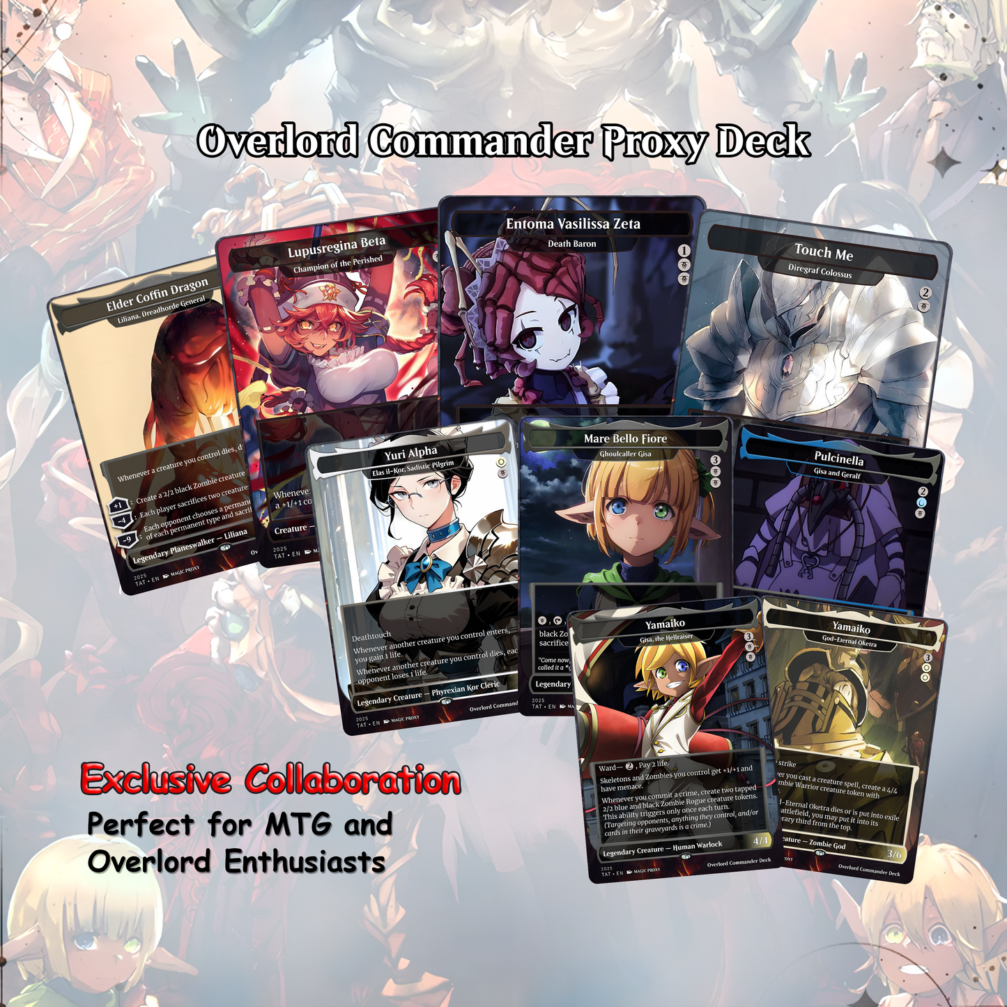 Overlord Zombie Tribal EDH Deck – Custom Anime-Inspired Deck