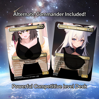 Orzhov Token Anime Style Waifu Tribal Commander Deck Special Edition Custom Proxy Deck Art For EDH High Quality Cards 108 Cards