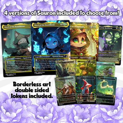 Squirrel Proxy Deck Hazel of the Rootbloom 100 Cards + Sideboard + Tokens | Premium Quality Custom MTG Proxies for EDH Commander