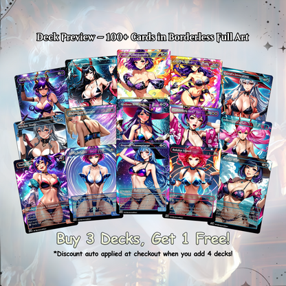 Curse Tribal Anime Waifu Ready to Play Proxy Commander Deck Custom Proxy EDH Curse Tribal English High Quality Cards