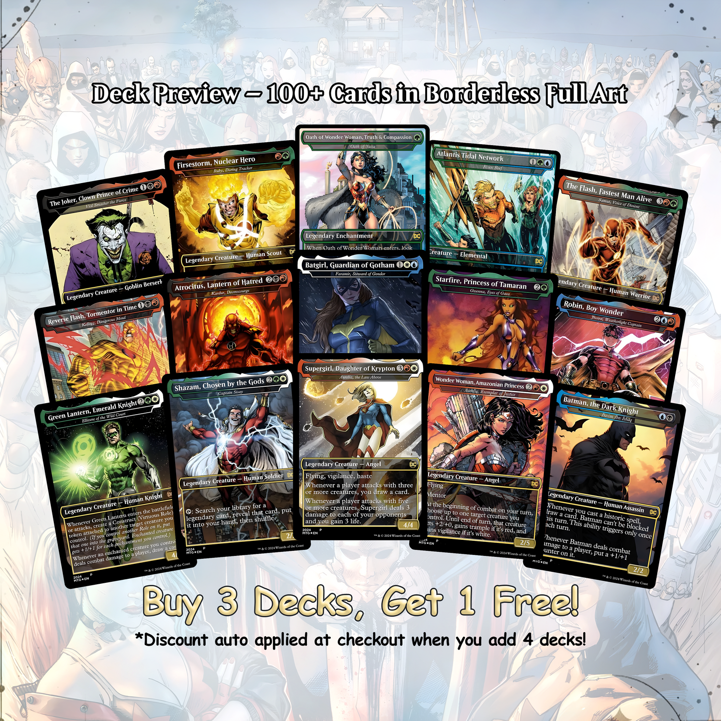 D.C Commander Deck • S.u.p.e.r.m.a.n • Forge a New Legacy in the MTG Multiverse! • Custom MTG Cards • Premium Proxy Cards • Complete EDh Deck