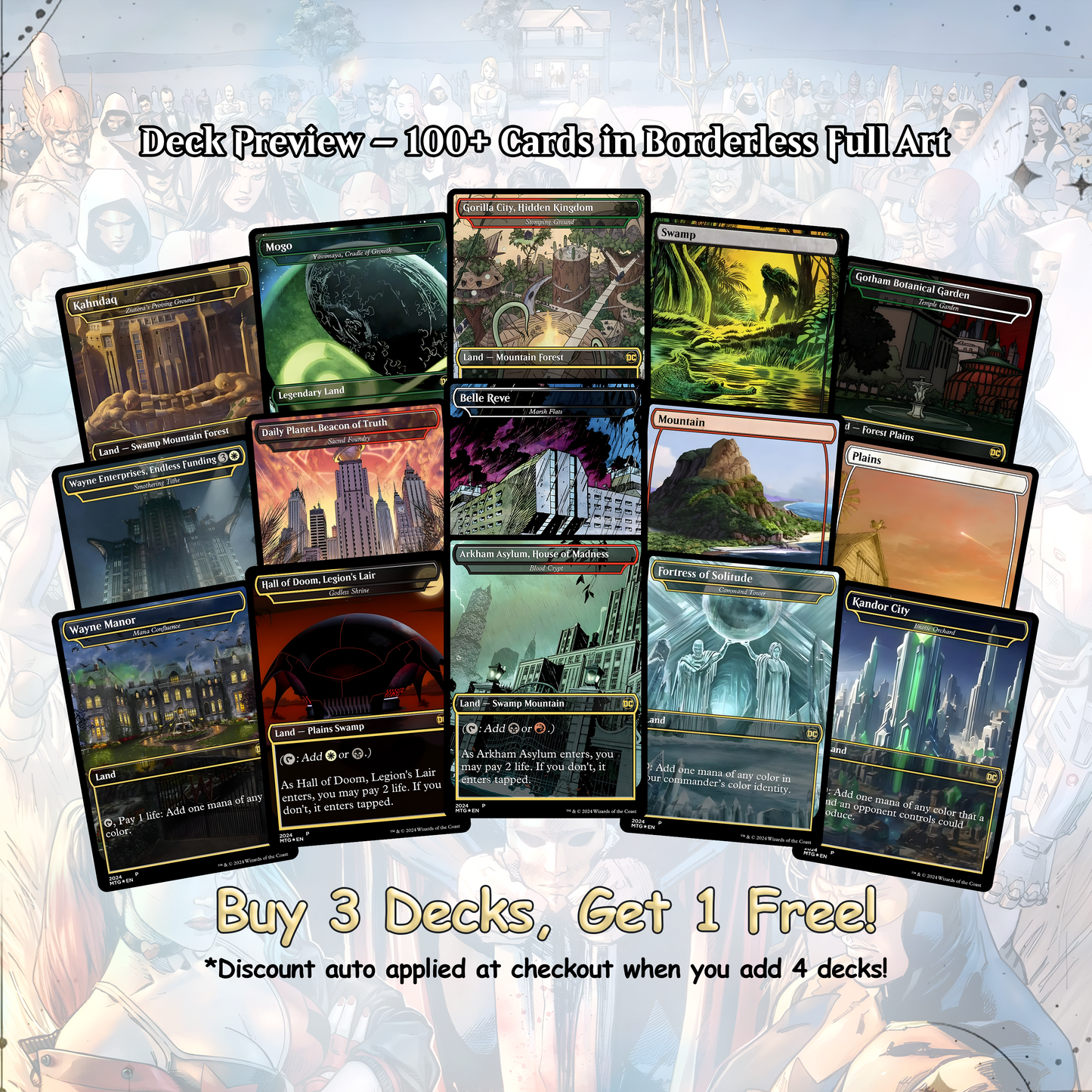 D.C Commander Deck • S.u.p.e.r.m.a.n • Forge a New Legacy in the MTG Multiverse! • Custom MTG Cards • Premium Proxy Cards • Complete EDh Deck