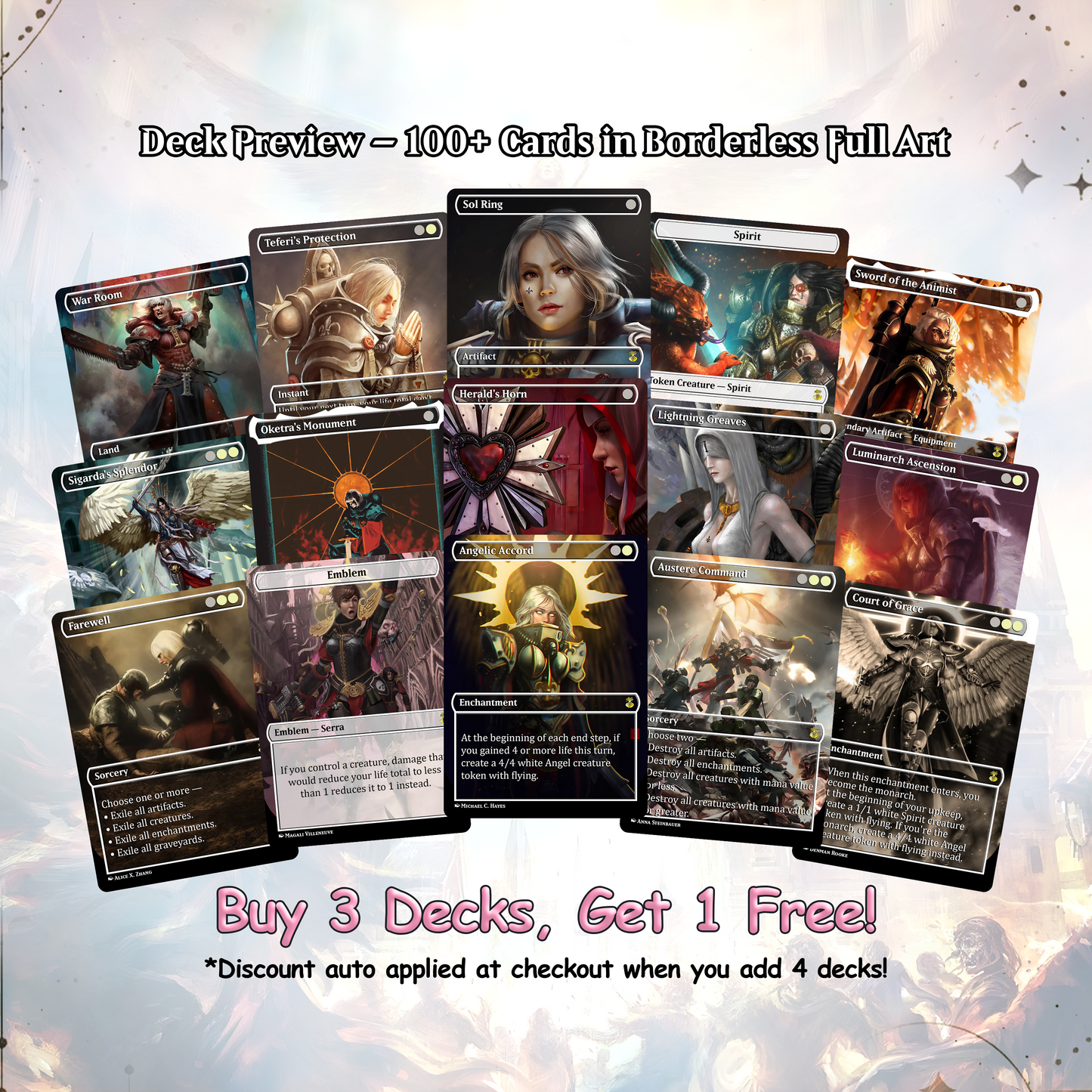 Heaven’s Wrath – Giada’s Space Nun Angel Crusade | Custom EDH Commander Deck