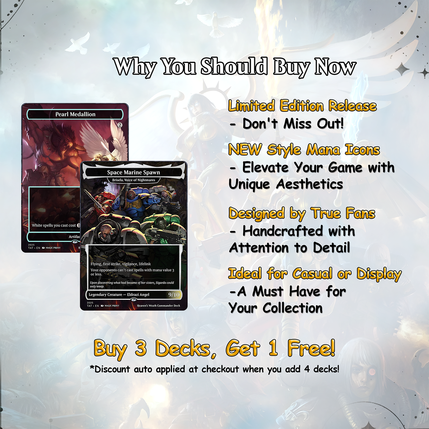 Heaven’s Wrath cEDH Deck - Heaven’s Wrath Magic Commander - Magic Proxy Deck with 160+ Unique Cards - Custom Cards MTG Proxy for Casual Play