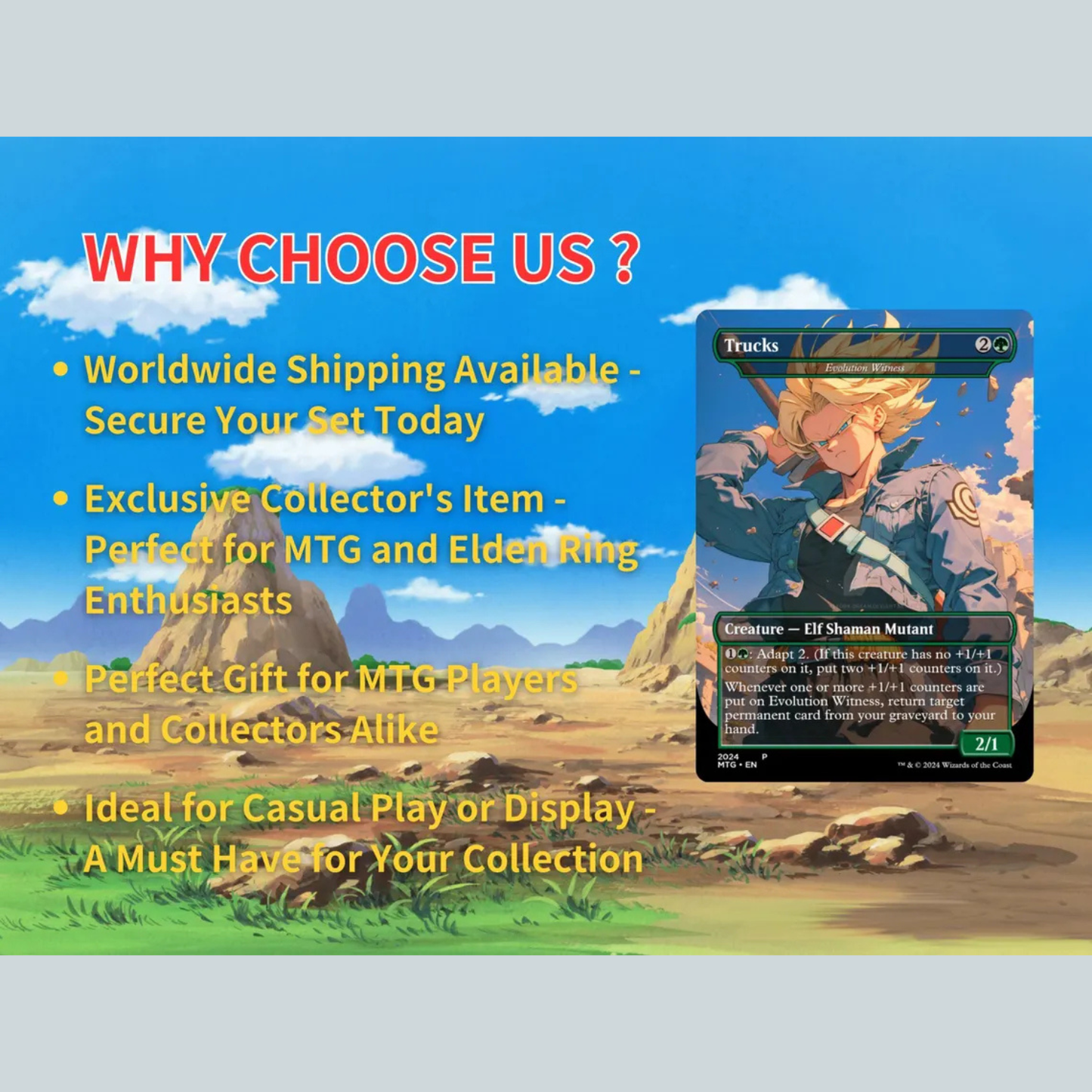Dragon Ball Commander Deck • Dragon Ball Proxy Deck • M.t.g Commander Deck • Custom M.T.G card • Magic Proxies • Son Goku • M.t.g Deck Box