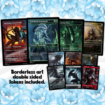Alien Commander Deck • Alien Mtg Proxy Deck • Mtg Commander Deck • Custom MTG card • Magic The Gathering • Mtg Proxy Commander