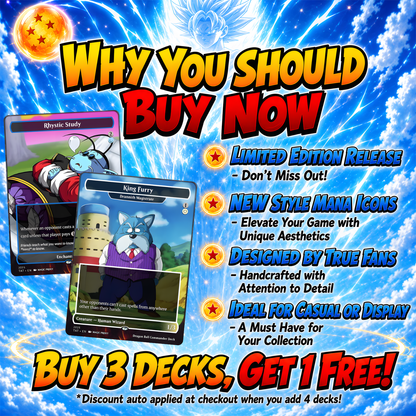 Dragon Ball Commander Deck • Dragon Ball Proxy Deck • M.t.g Commander Deck • Custom M.T.G card • Magic Proxies • Son Goku • M.t.g Deck Box