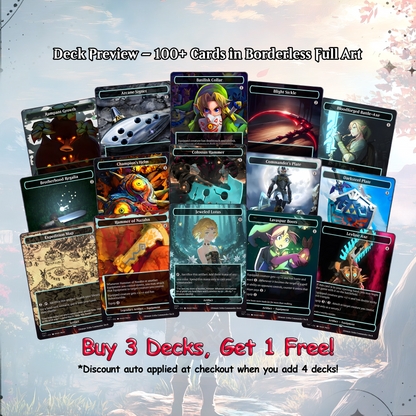 Ultimate Zelda MTG Commander Link EDH Proxy Deck