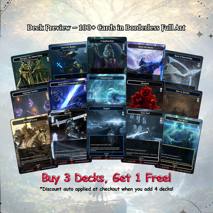 Elden Ring Commander Deck • Elden Ring  Mtg Proxy Deck • Mtg Commander Deck • Custom MTG card • Sidar Jabari of Zhalfir • Mtg Proxy Commander