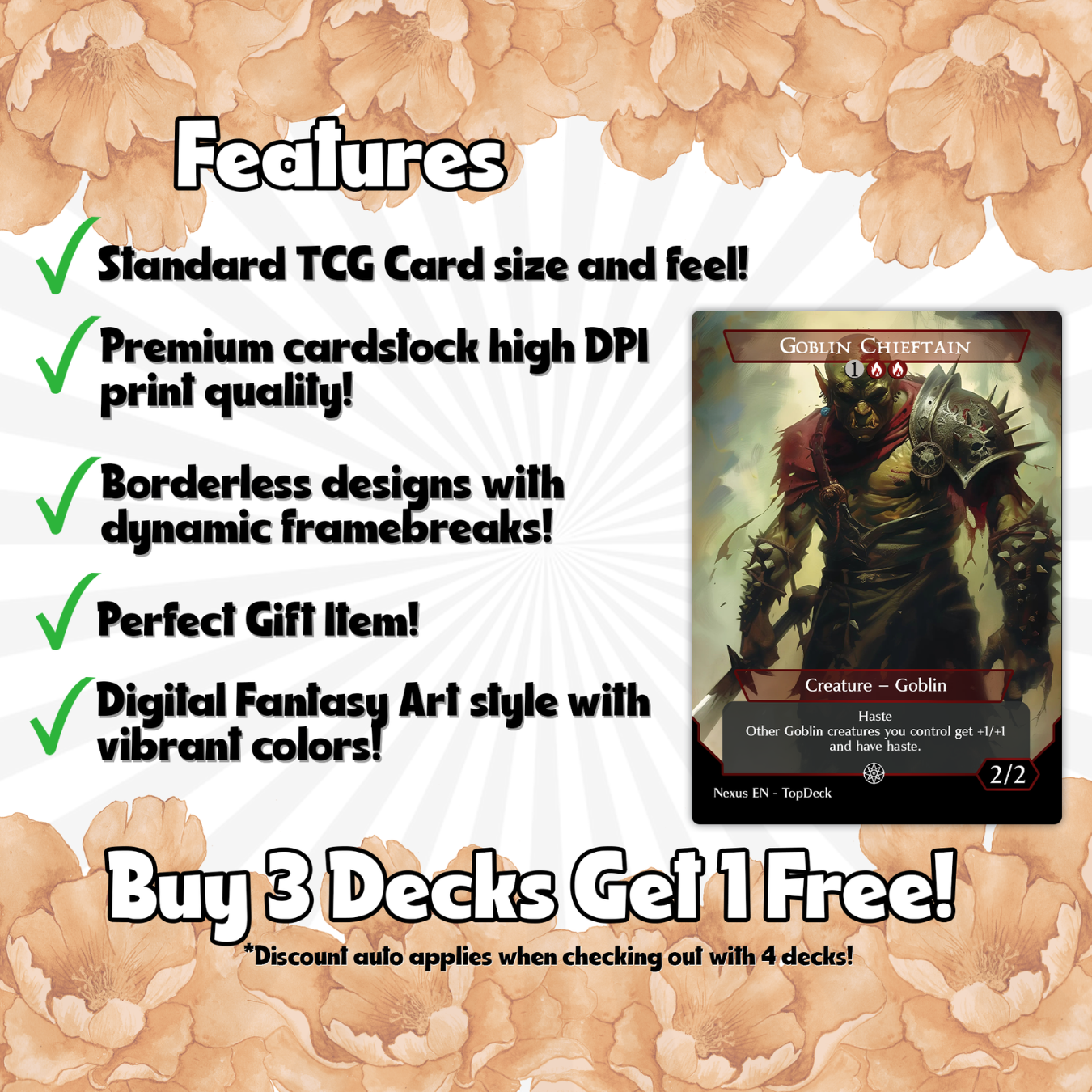 Krenko Goblin - Commander EDH Deck - With Tokens - MTG Full Proxy Deck, Altered Cards cEDH