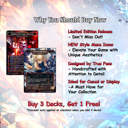 Demon Slayer Theme / Kimetsu no Yaiba Commander Deck / Premium Paper Proxy Deck / 100 cards + tokens / Combat Trigger Theme Bracket 4 EDH Magic Deck