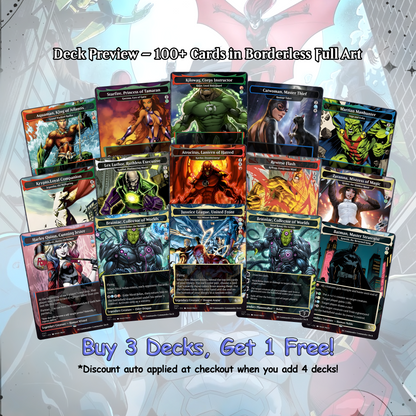 D.C Commander Deck • S.u.p.e.r.m.a.n • Forge a New Legacy in the MTG Multiverse! • Custom MTG Cards • Premium Proxy Cards • Complete EDh Deck