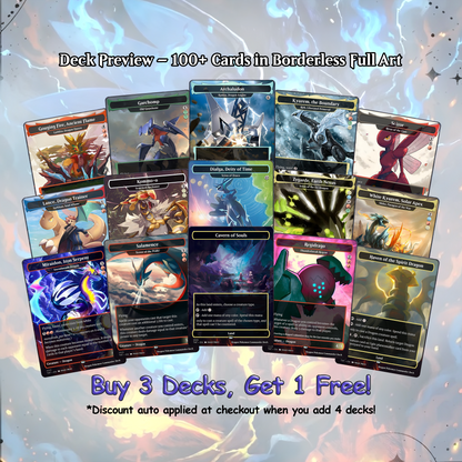 The Ur-Dragon EDH Proxy Deck - P.o.k.é.m.o.n Art, Tarkir Dragonstorm, Dragon Tribal Commander