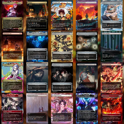 Demon Slayer Theme / Kimetsu no Yaiba Commander Deck / Premium Paper Proxy Deck / 100 cards + tokens / Combat Trigger Theme Bracket 4 EDH Magic Deck