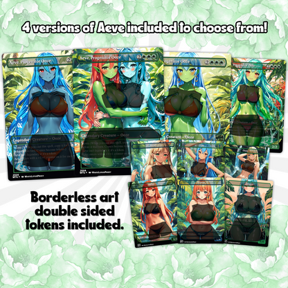 Ooze Tribal / Slime Storm Anime Style Waifu Proxy Commander Deck Special Edition Custom MTG EDH Deck English High Quality Cards