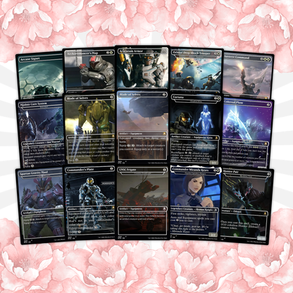 Halo Infinite Commander Deck • Halo Infinite themed Mtg Proxy Deck • H.a.l.o. A.r.m.o.r. • Mtg Deck Box •Proxy Custom Card •MTG Proxy Cards •Edh Deck