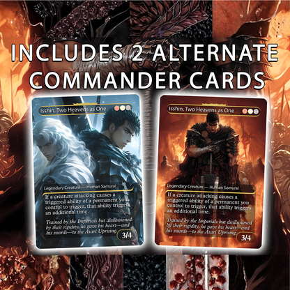 Berserk Fan Deck – Isshin Commander Deck - Anime Proxy – EDH 100+ Cards – Custom Fan Deck