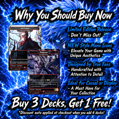 Jujutsu Kaisen EDH Commander Deck – Custom Anime-Inspired MTG Proxy Deck