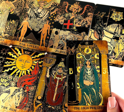 Tarot Cards, 78 Tarot Deck, Original Tarot Cards for Beginners and Experts with Guide Book and Gift Bag, Fortune Telling Game, Divination.