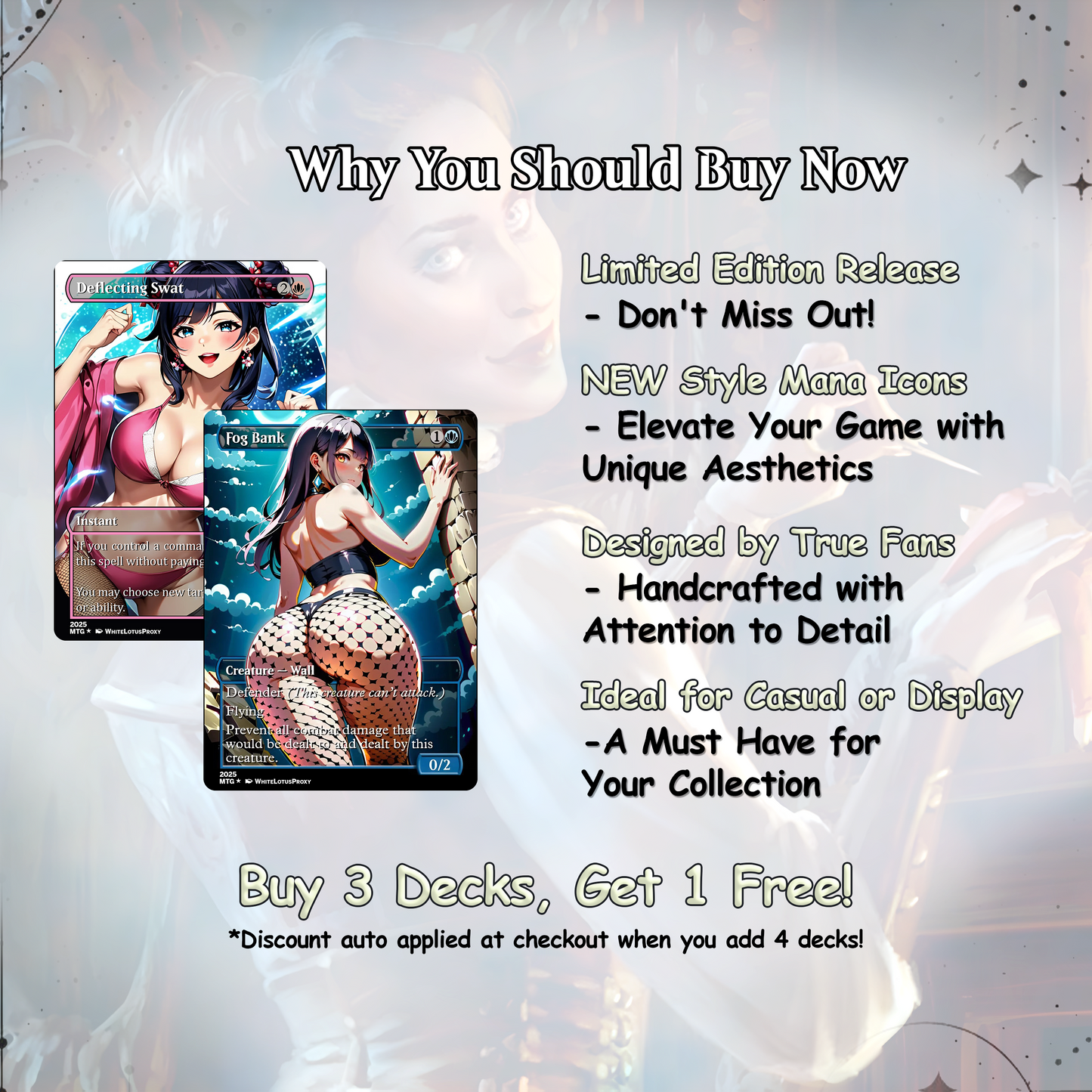 Curse Tribal Anime Waifu Ready to Play Proxy Commander Deck Custom Proxy EDH Curse Tribal English High Quality Cards