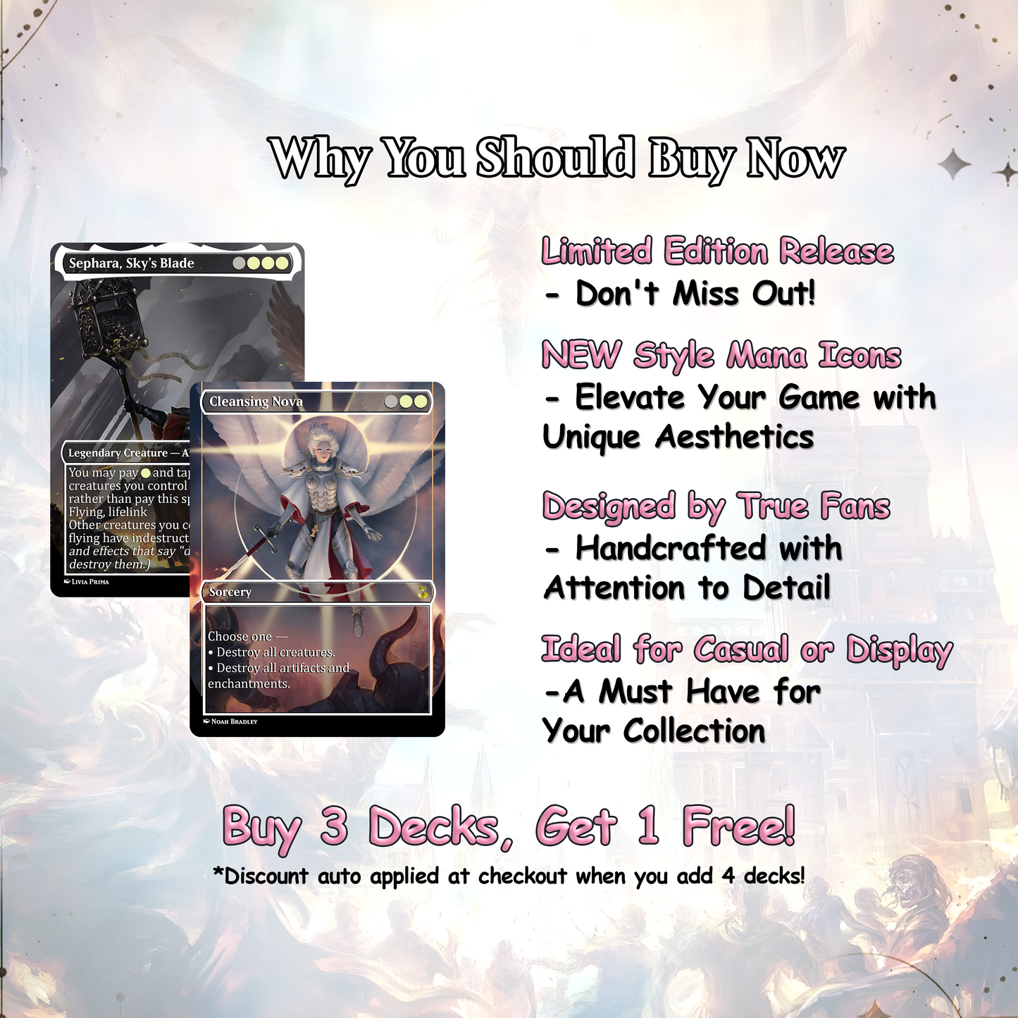 Heaven’s Wrath – Giada’s Space Nun Angel Crusade | Custom EDH Commander Deck