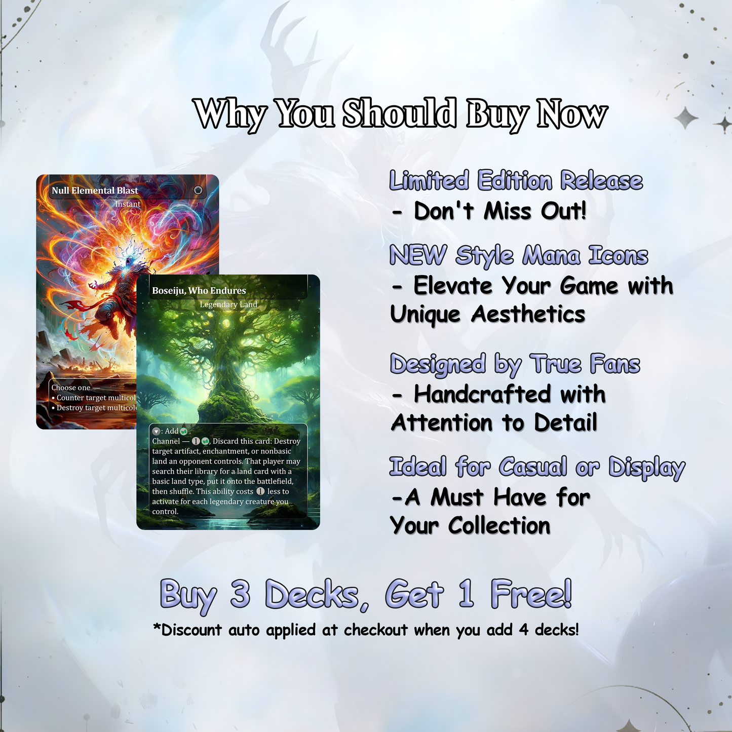 Eldrazi, totaling 108 Proxies, three commanders Ulalek, Azlask, and Zhulodock, Bonus Lands