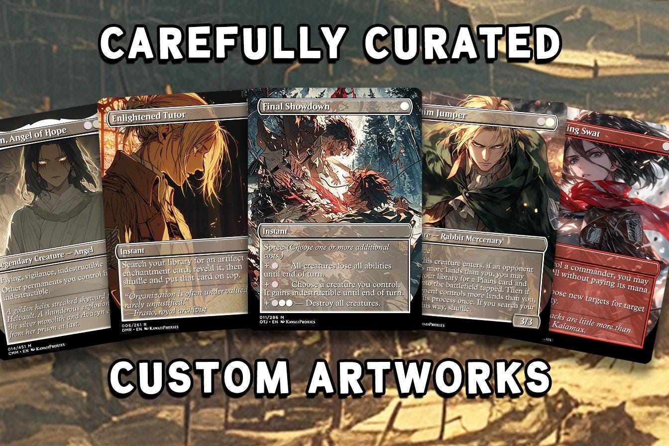 Attack on Titan MTG Deck - KALEMNE EDH Premium Custom Competitive 100+ Cards