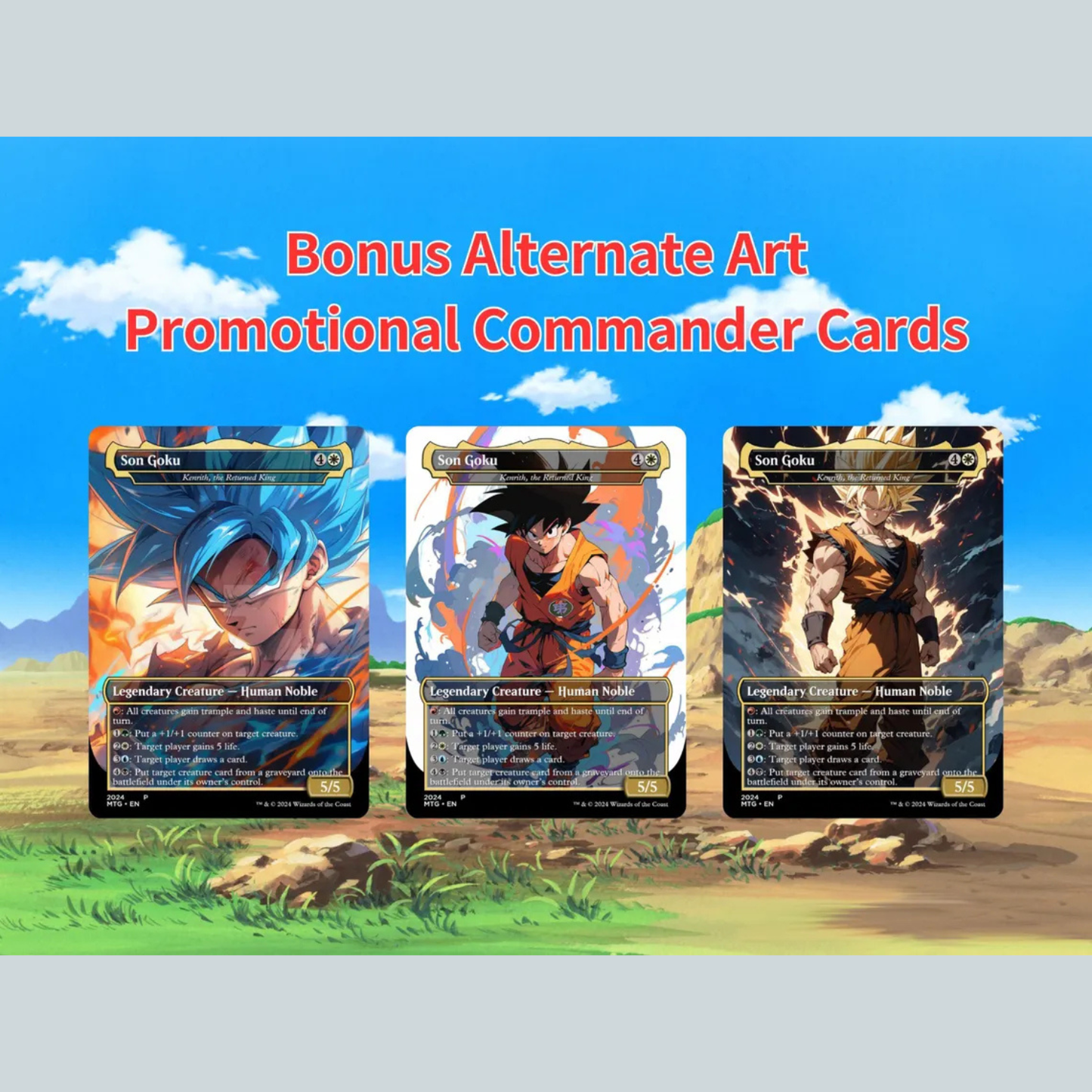 Dragon Ball Commander Deck • Dragon Ball Proxy Deck • M.t.g Commander Deck • Custom M.T.G card • Magic Proxies • Son Goku • M.t.g Deck Box