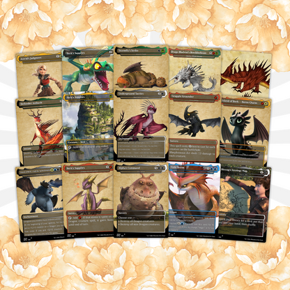 How to Train Your Dragon Commander Deck • Fly High with Toothless as Your Commander! • Custom MTG Card • Premium Proxy Card • Gift for Him